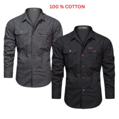 PANEL LONG SELEEVE SHIRT 02 PCS