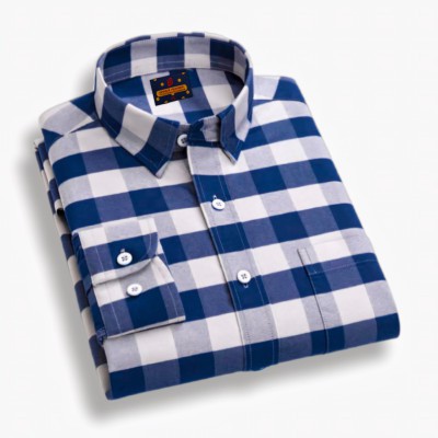 premium cotton check shirt