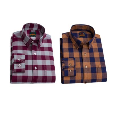 premium cotton check shirt 2