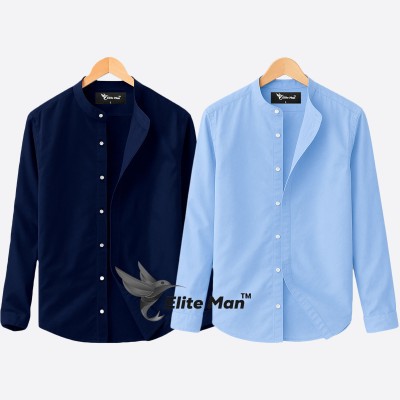 BAND COLLAR SHIRT