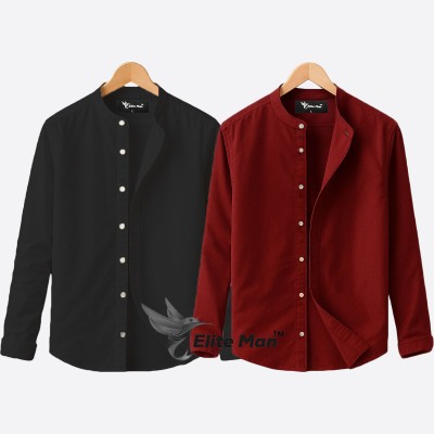 BAND COLLAR SHIRT