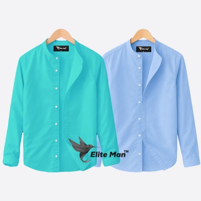 BAND COLLAR SHIRT
