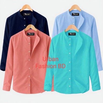 BAND COLLAR SHIRT