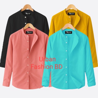 BAND COLLAR SHIRT