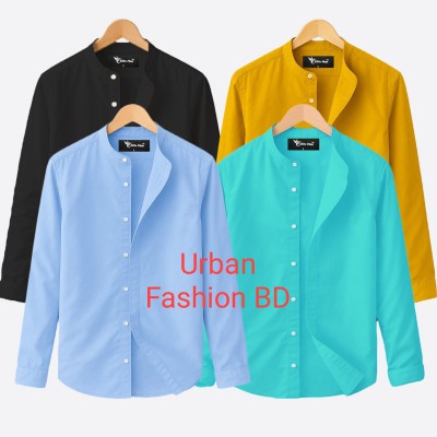 BAND COLLAR SHIRT