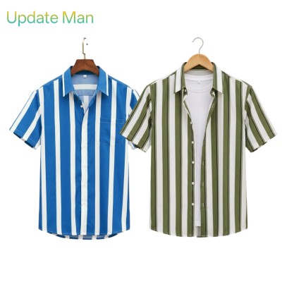 Linen Cotton Half Shirt For Men