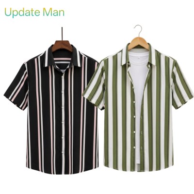 Linen Cotton Half Shirt For Men